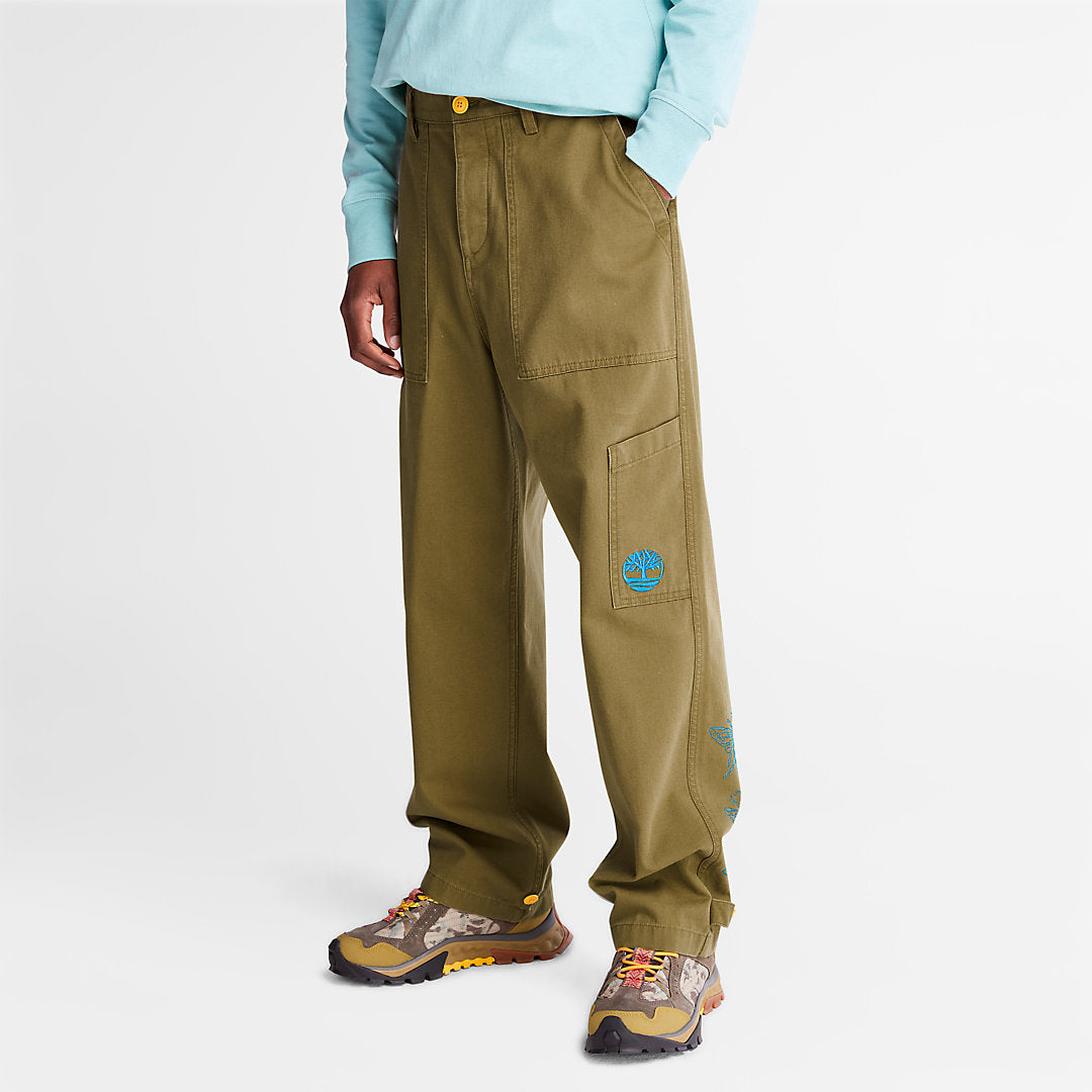 Timberland Mens Bee Line x Timberland® Wide-leg Bottoms in Brown